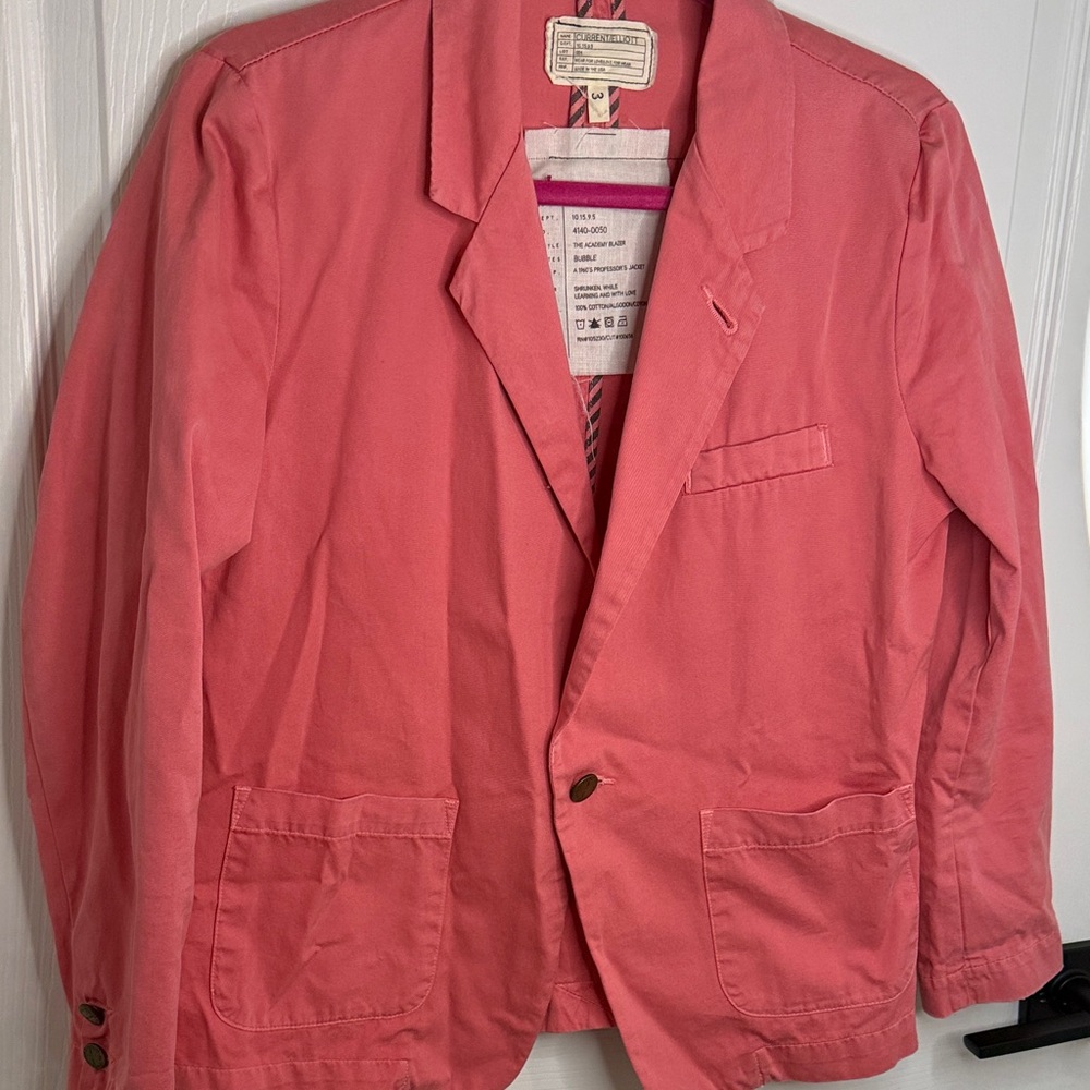 Current/Elliott Pink Striped Blazer